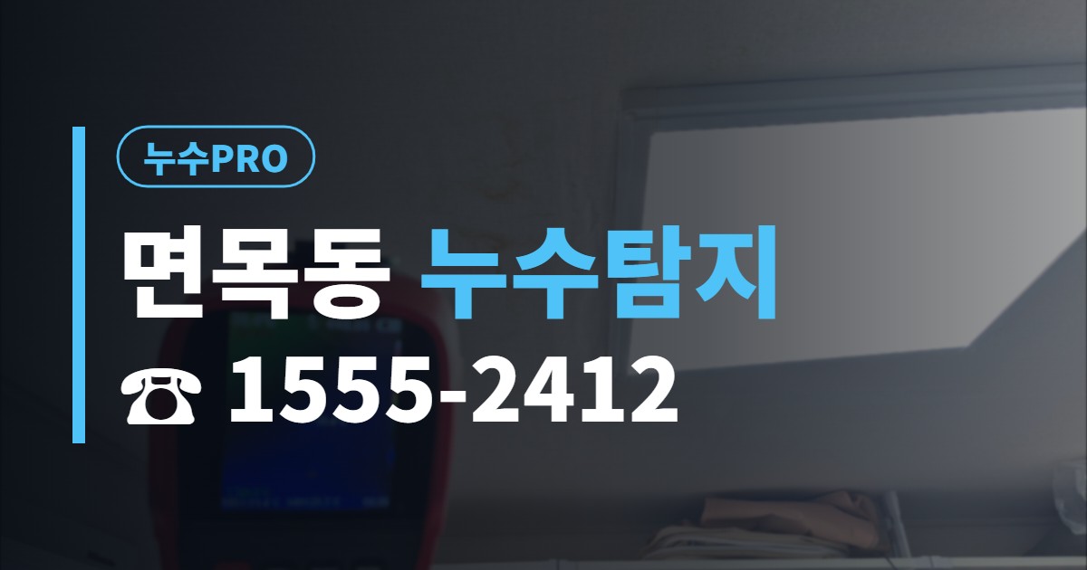 면목동 누수탐지 누수PRO 1555-2412